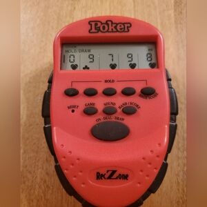 RecZone Poker Handheld Game  (Tested)